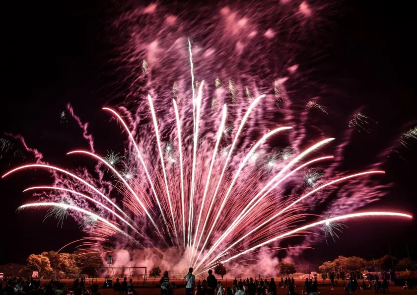 いなわしろ花火大会の様子その2
