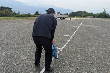 現地設営の様子