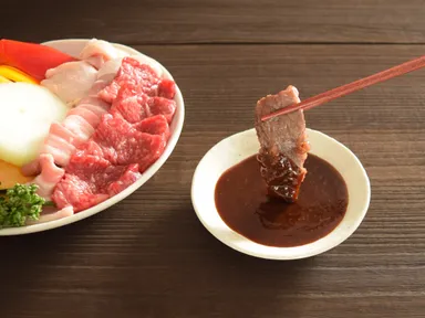 赤獅子たれ味噌味 使用例