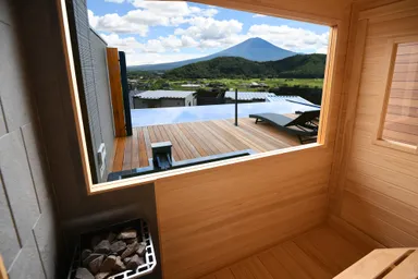 スタンダードヴィラ　サウナからの眺め