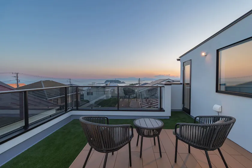 ルーフバルコニーからの景色