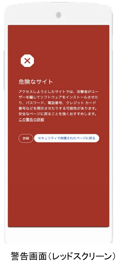 警告画面