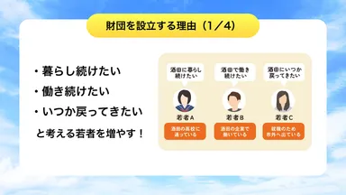 財団を設立する理由1