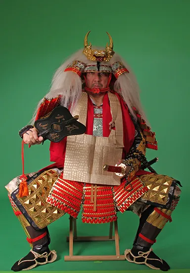 軍配や具足羽織も用意(信玄)