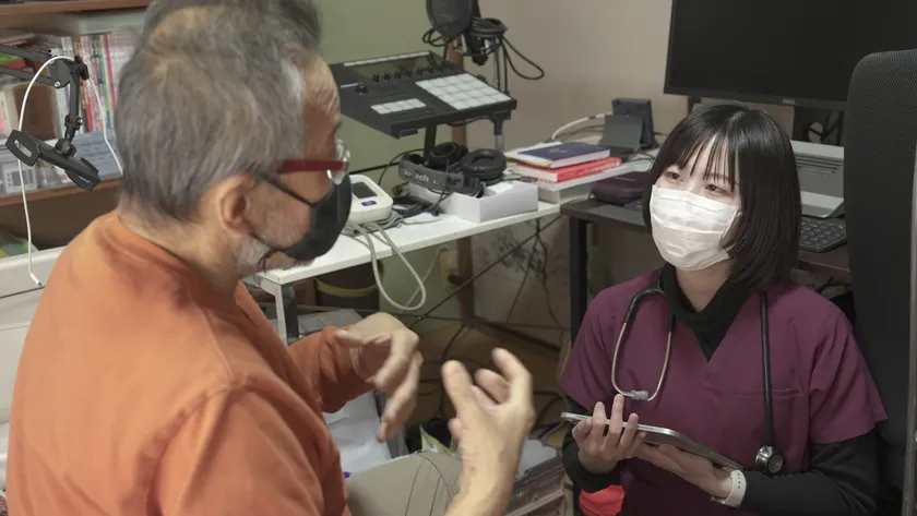 末期がん患者の男性のケア