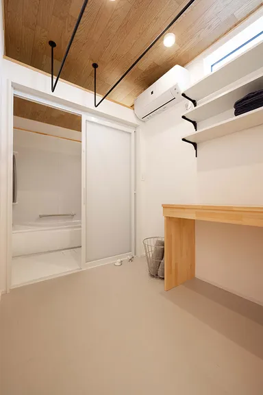 洗う、干す、しまう。が1カ所でできる空間