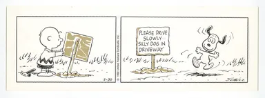 「ピーナッツ」原画　1992年5月30日 (C) Peanuts Worldwide LLC