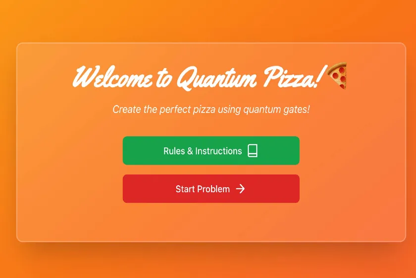 日本科学未来館のイベントで展示されたゲームアプリ“Quantum Pizza”