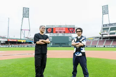 奥田と吉川_マツダスタジアム