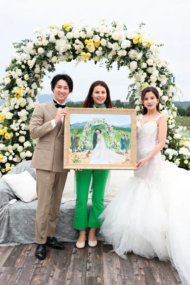 ガーデンウェディングの演出にもピッタリ