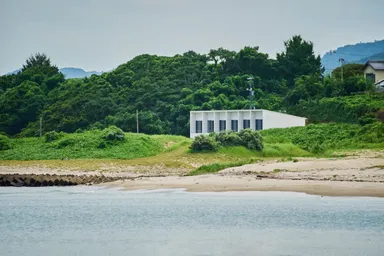 島根県大田市の久手海岸ビーチの目の前