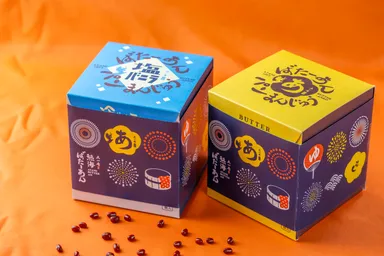 熱海ばたーあんパンまんじゅう「花火のし」　小豆 840円、塩バニラ 990円