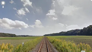 Google マップのストリートビュー画面