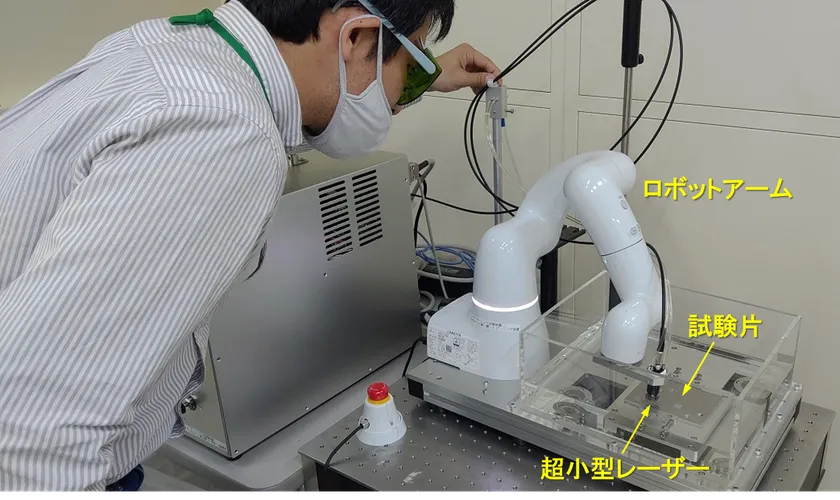 小型・可搬式レーザーピーニング装置の全体像