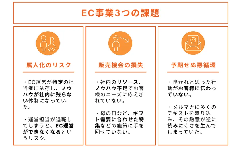 EC事業3つの課題