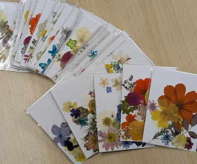 新規入会プレゼント(押し花しおり～工作キットの一部)