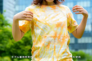 キット(カラーE)で染めたTシャツ(Tシャツは同梱されていません)