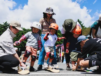 スケートボード・ランバイクのキッズ体験の“初めての挑戦