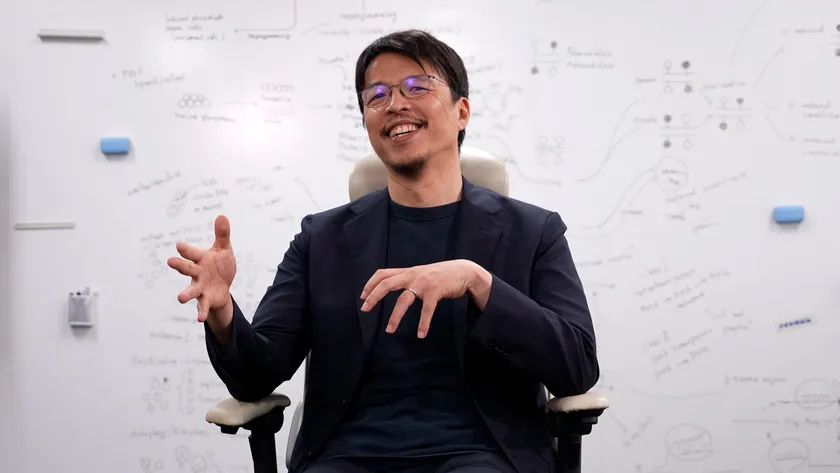 インタビューの様子