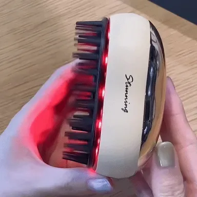 18個の赤色LEDで頭皮ケア！