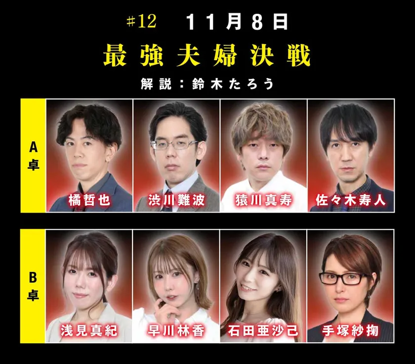 #12 11月8日「最強夫婦決戦」