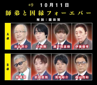 ＃9　10月11日「師弟と因縁フォーエバー」