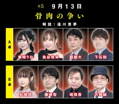 ＃5　9月13日「骨肉の争い」