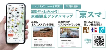 スマホひとつで京都観光が快適に！