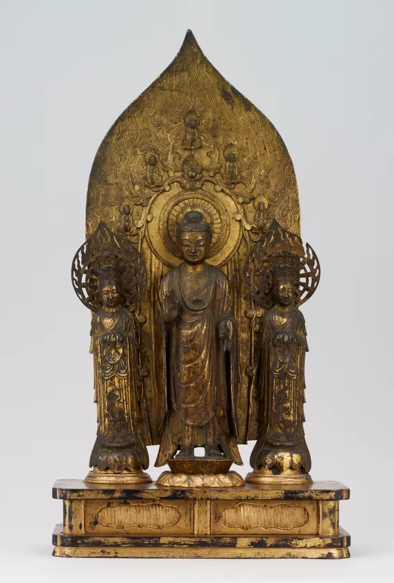 画像6 重要文化財 如来および両脇侍立像