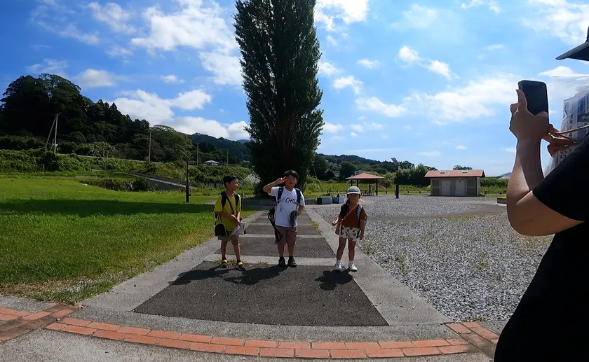 チェックポイント(大船渡市三陸町「ど根性ポプラ」)