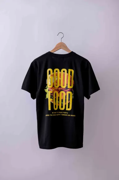 burger T-shirt　ブラック