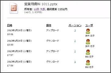 ファイル共有機能