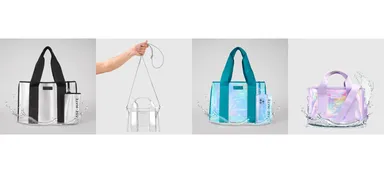 リゾートにも街歩きにもかわいいクリアトート