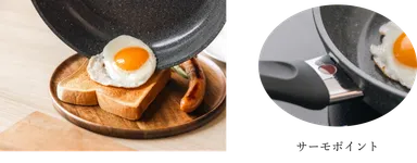 セラフォース・コーティングで快適調理_サーモポイント