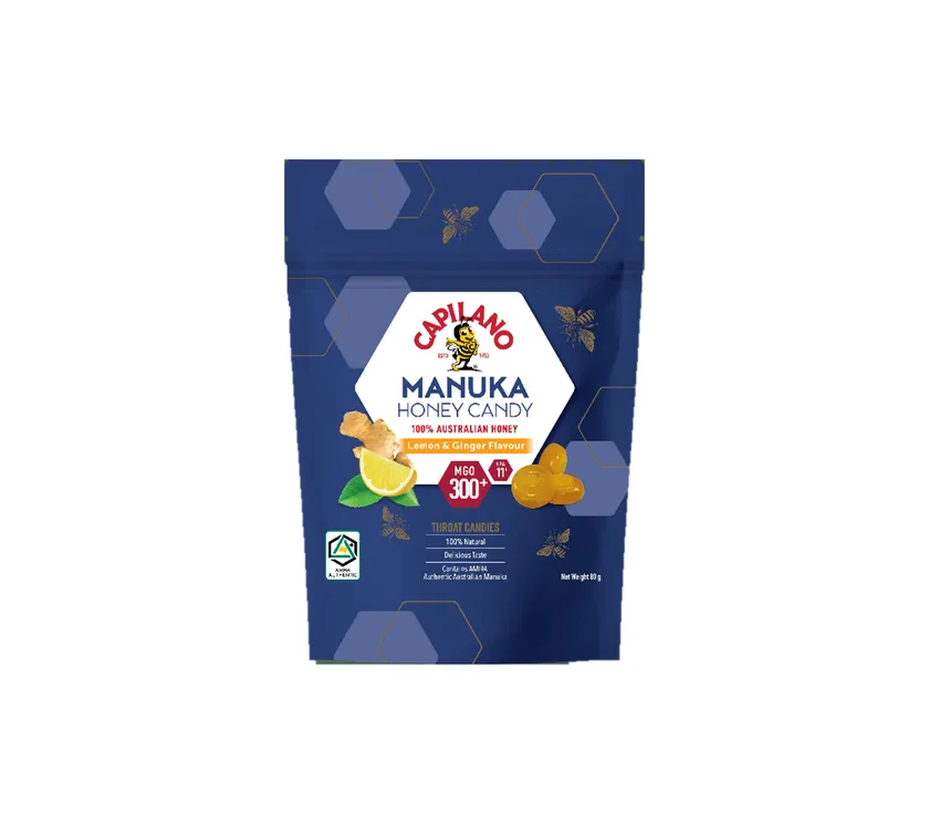 カピラーノ アクティブマヌカハニーキャンディーMG300+ レモン&ジンジャー