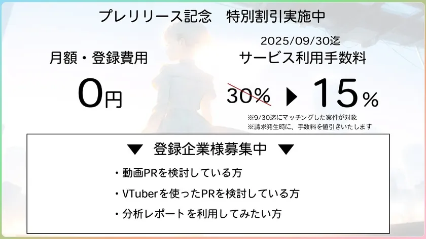 期間限定 特別割引を実施