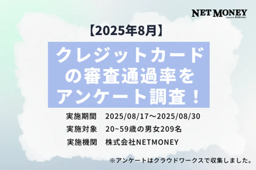 クレジットカードの審査通過率をアンケート調査!