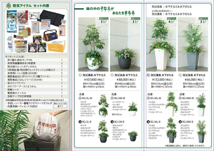商品のラインアップ