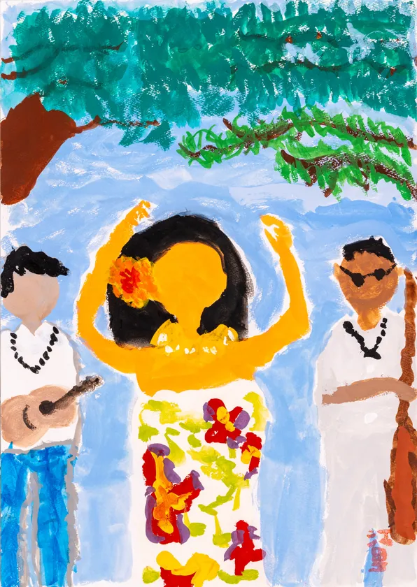 代表作品(展示予定) 作品名 ハワイのオハナ 作者 西田江里