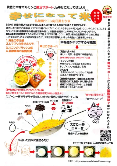 幸せになって米の説明書