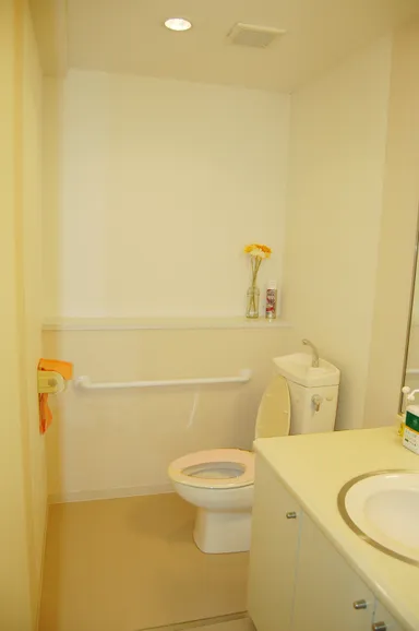 広くて清潔なトイレ