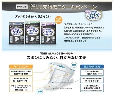 『ライフリー さわやかパッド 男性用』キャンペーンのご紹介
