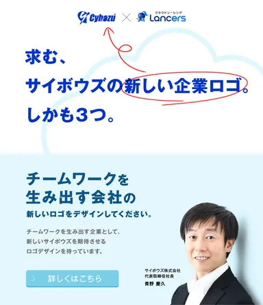 サイボウズ×ランサーズ 企業ロゴ制作コンテスト