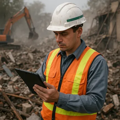 災害現場でタブレット対応B