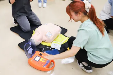 9月2日に実施した「防災・復興学入門B」実技講習の様子