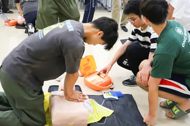 9月2日に実施した「防災・復興学入門B」実技講習の様子