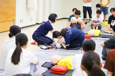 9月2日に実施した「防災・復興学入門B」実技講習の様子