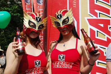 青空の下で飲むビールは最高！