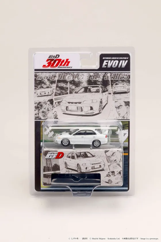 1/64 Mitsubishi Lancer RS Evolution IV / 頭文字D 岩城 清次 VS 藤原 拓海 2