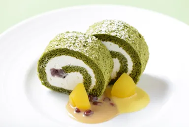 豆乳抹茶ロールケーキ